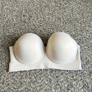Leonisa Bra Strapless Longline Push Up Size 38 Beige